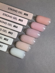 ONE NAIL   Gel STRONG   #01   30г (шайба)    Гель для моделирования средне-жидкий молочный