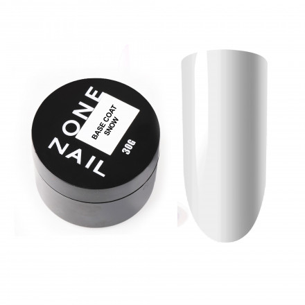 ONE NAIL   Base SNOW   30мл (шайба)   База камуфлирующая эластичная молочная  (легкие в снятии)