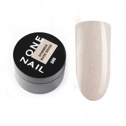 ONE NAIL   Base SHIMMER BEIGE   30мл (шайба)   База камуфлирующая эластичная c шиммером  (легкие в снятии)