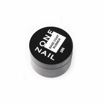 ONE NAIL   Base RUBBER   30мл (шайба)   База прозрачная средне-густая  (для подложки)