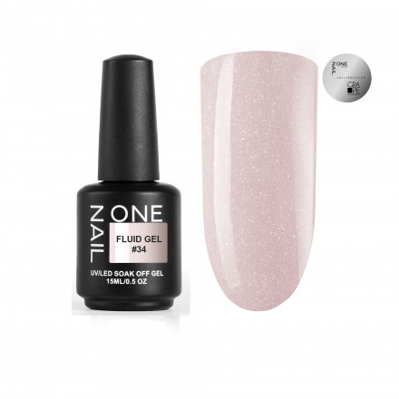 ONE NAIL   Gel FLUID   #34   15мл (флакон)   Гель для укрепления жидкий