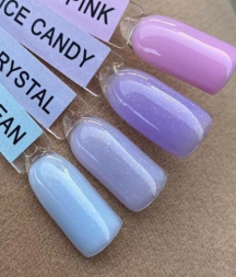 ONE NAIL   Base ICE OCEAN   30мл (шайба)   База камуфлирующая жесткая  c шиммером