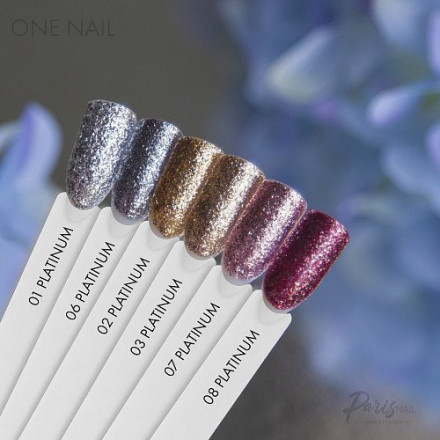 ONE NAIL   PLATINUM   #08   15мл   Гель-лак жидкая фольга