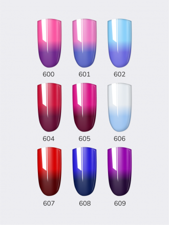NAIL REPUBLIC   #607 Thermo Color   10мл   Гель-лак термо