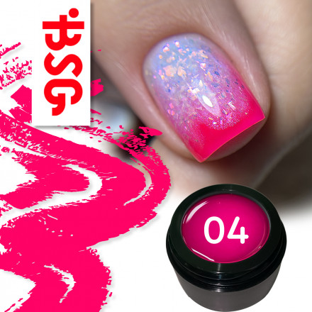 BSG   ПОЛИЖЕЛЕ   #04   13г (банка)   Полигель неоновый