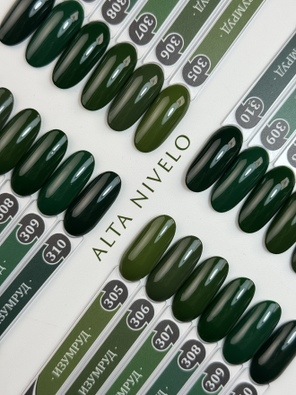 ALTA NIVELO   #308 ИЗУМРУД   10мл   Гель-лак