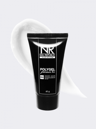 NAIL REPUBLIC   PolyGel PREMIUM LINE   #02   60г   Полигель белый