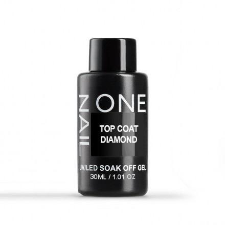 ONE NAIL   Top DIAMOND   30мл (бутылка)   Топ без л/с с UV-фильтром