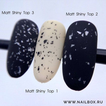 ONE NAIL   Top MATT SHINY   #1   8мл   Топ матовый без л/с с шиммером