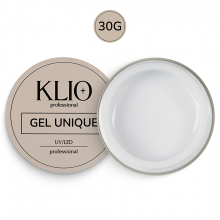 KLIO   Гель для моделирования с шиммером молочный Unique gel   №03  WHITE GLOW   30г
