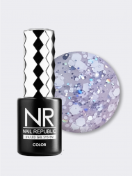 NAIL REPUBLIC   #724 Euphoria   10мл   Гель-лак с шестигранниками