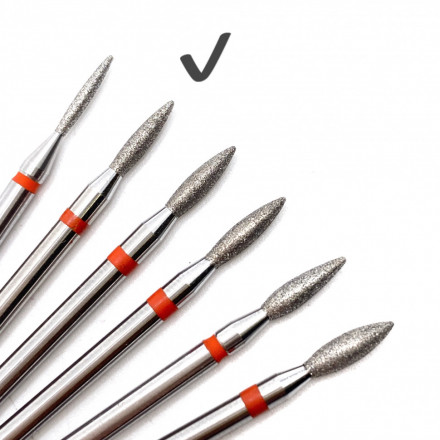 КМИЗ   Фреза алмазная  ПЛАМЯ 16 удлиненное Красная   (856.104.243.100.016)   ГСАП-1,6П-10М   [35]