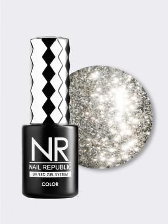 NAIL REPUBLIC   #382 Night Life   10мл   Гель-лак жидкая фольга