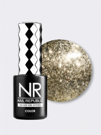 NAIL REPUBLIC   #383 Night Life   10мл   Гель-лак жидкая фольга