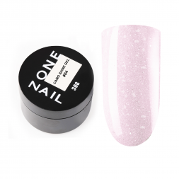 ONE NAIL   Gel CAMO SHINE   #04   30г (шайба)  Гель для моделирования средне-жидкий с хлопьями Юки