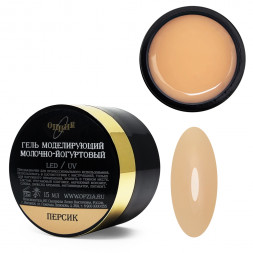 ОПЦИЯ   Cамовыравнивающийся гель  молочно-йогуртовый  15мл  ПЕРСИК