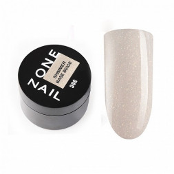ONE NAIL   Base SHIMMER BEIGE   30мл (бутылка)   База камуфлирующая эластичная c шиммером  (легкие в снятии)