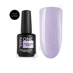 ONE NAIL   Base SHIMMER SOUFLE   15мл   База камуфлирующая эластичная c шиммером  (легкие в снятии)