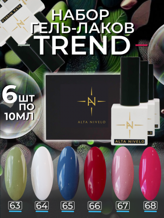 ALTA NIVELO   Гель-лак   10мл   TREND   #64